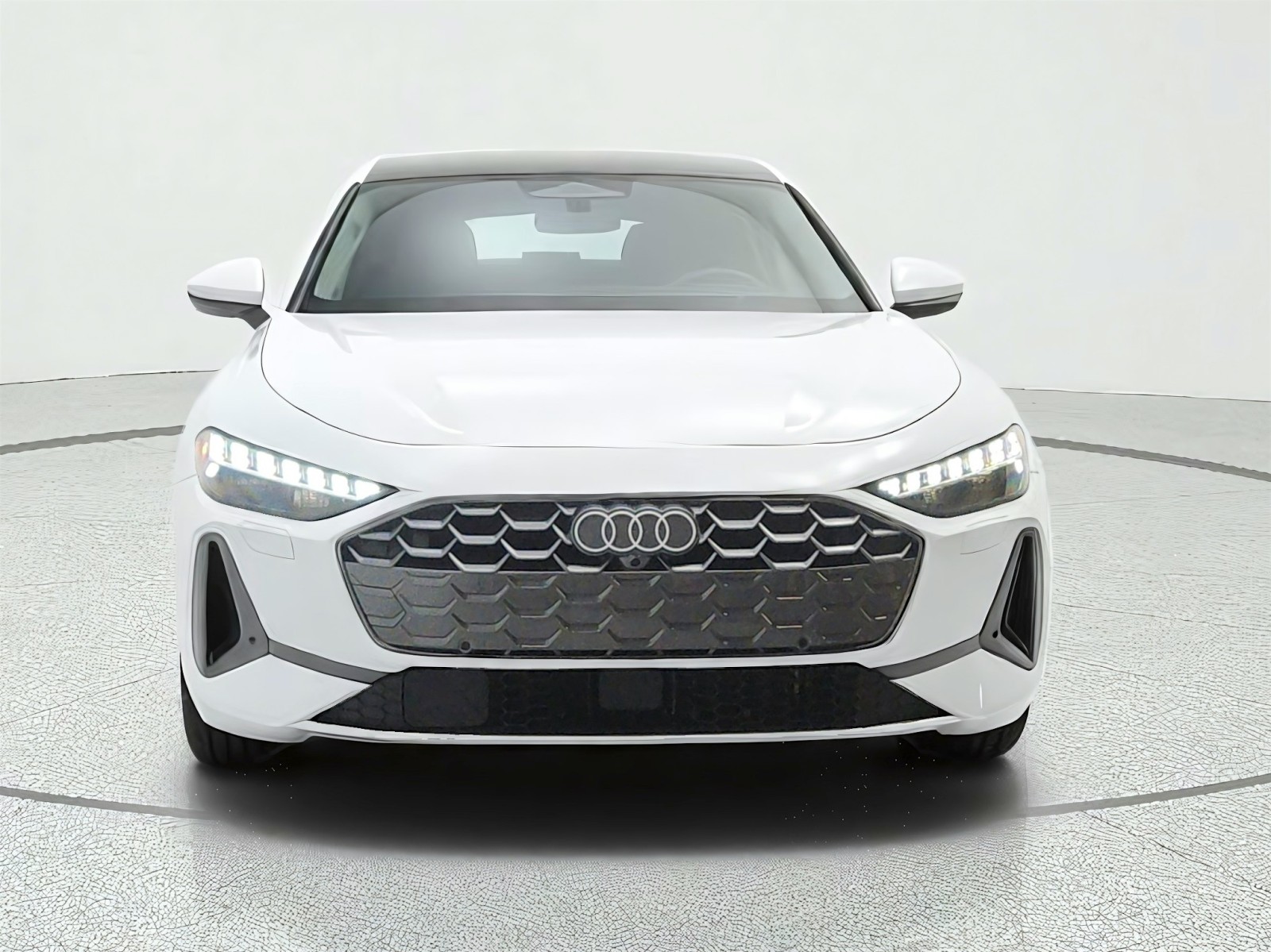 Used 2025 Glacier White Metallic Audi Premium Plus image 2