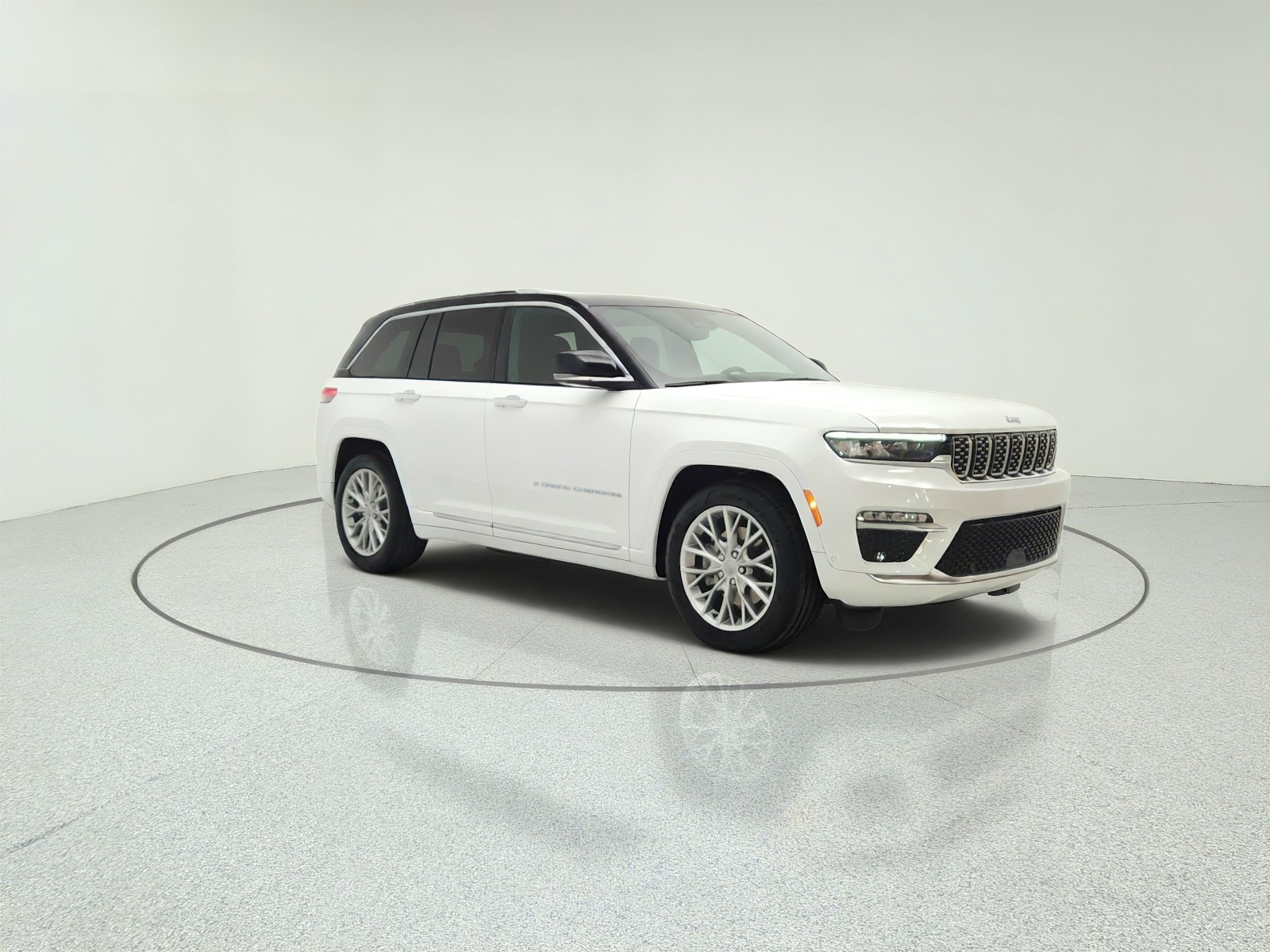 Used 2023 Bright White Clearcoat Jeep Summit image 3
