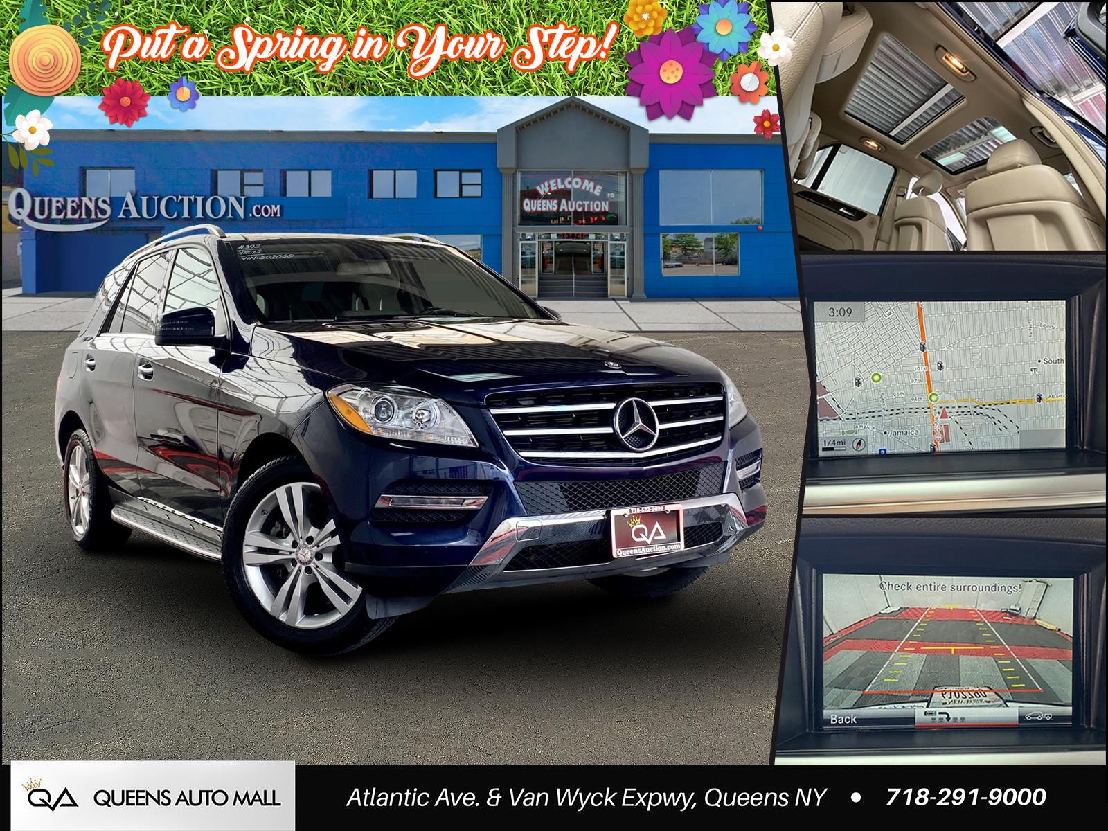 Blue 2015 Mercedes-Benz M-Class ML 350 4MATIC SUV / Crossover All-Wheel Drive Automatic