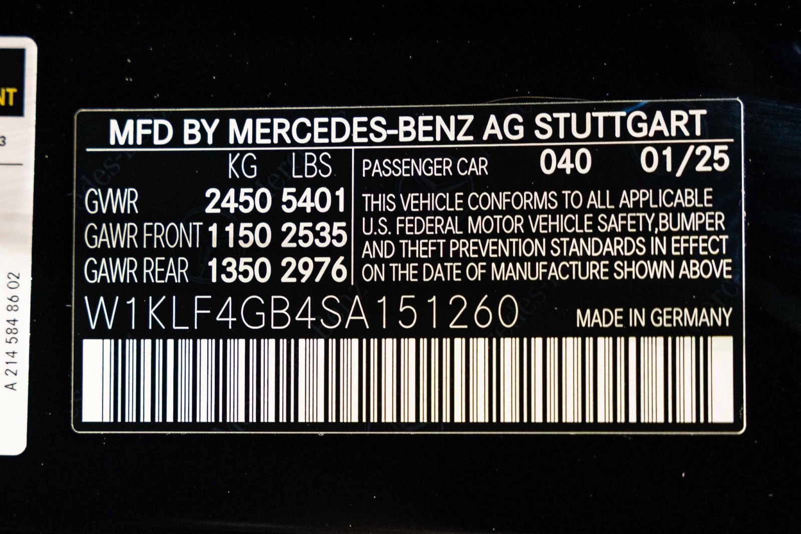 Used Car 2025 Mercedes-benz E-class  E 350 For Sale Under $60,000 In Boerne, Texas