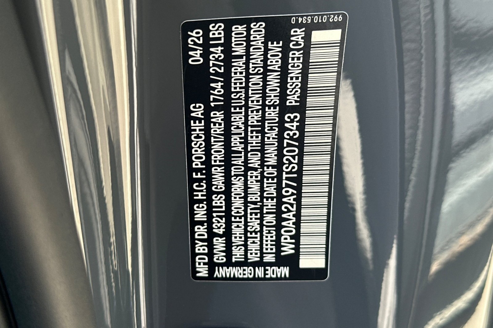New 2026 Slate Grey Neo Porsche Carrera image 28