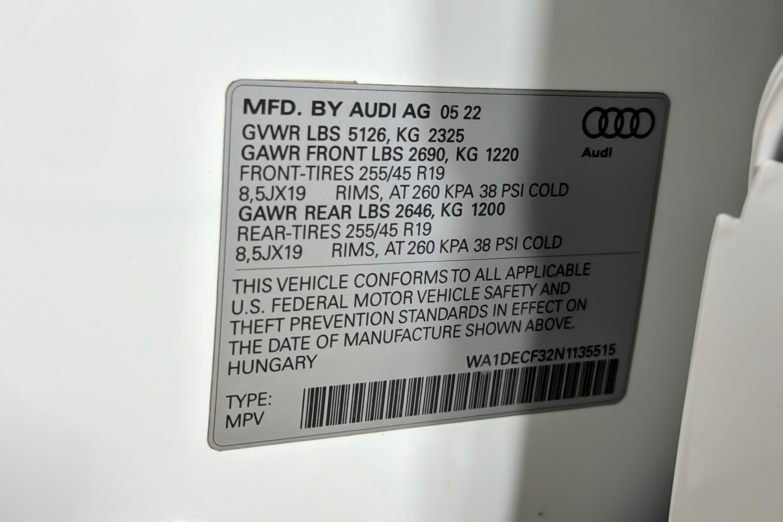 Used 2022 Ibis White Audi S line Premium 45 TFSI quattro image 26