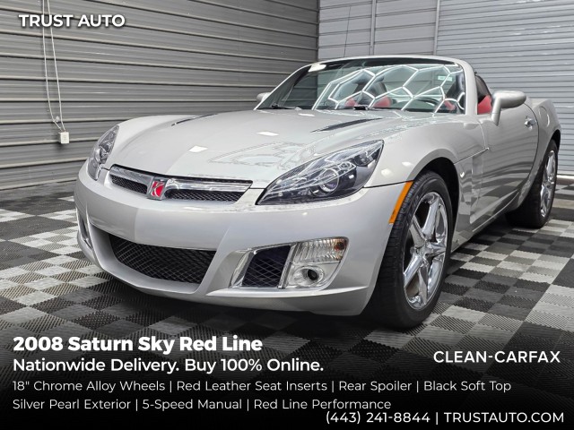2008 Saturn Sky Red Line Convertible Rear-Wheel Drive 5-Speed Manual