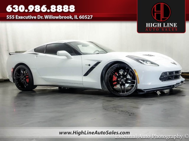 Arctic White 2019 Chevrolet Corvette Coupe Rear-Wheel Drive Automatic