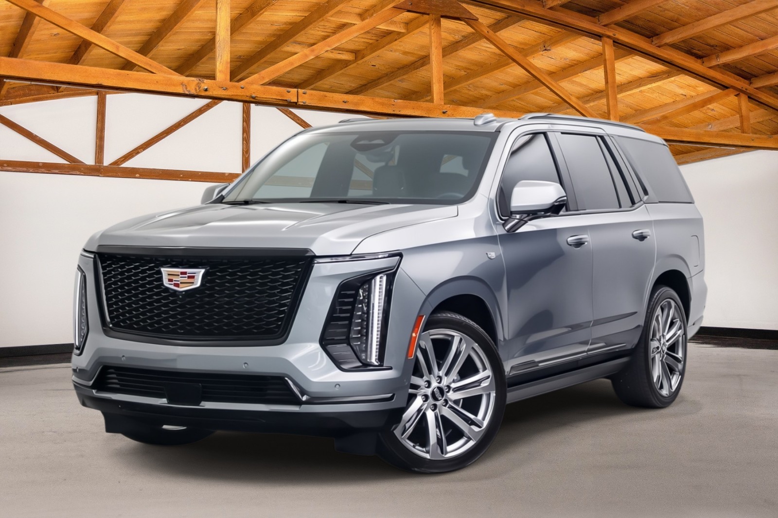 Argent Silver Metallic 2025 Cadillac Escalade SUV / Crossover Four-Wheel Drive Automatic