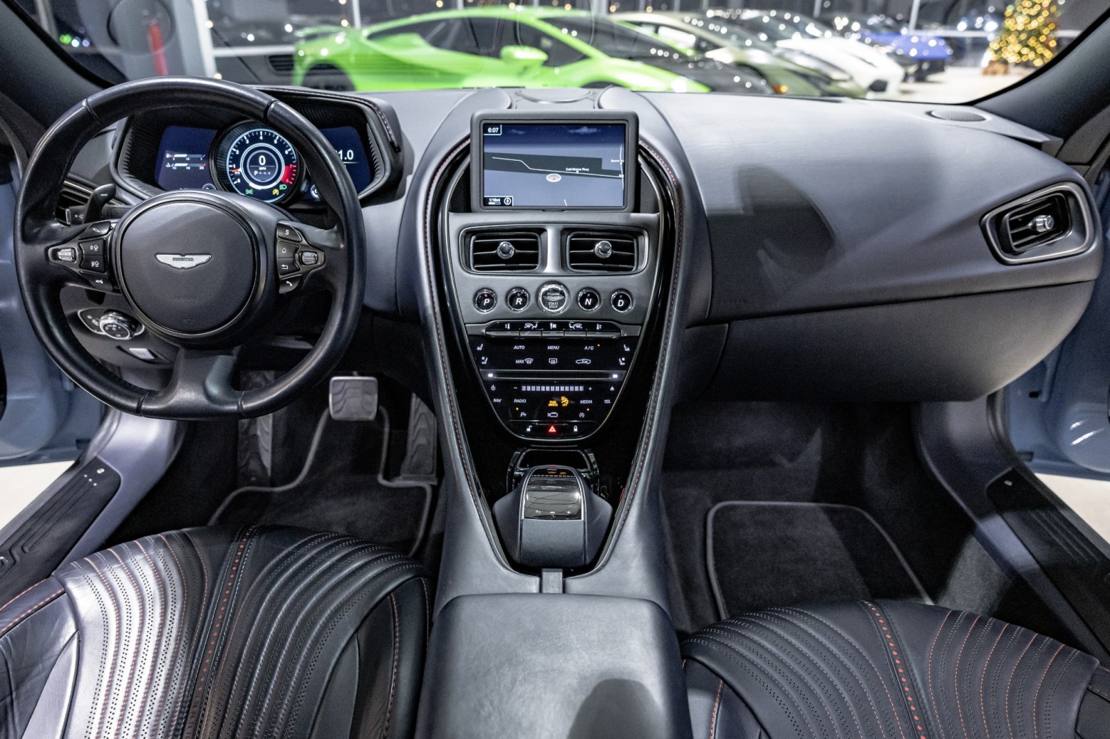 Used Car 2017 Aston Martin Db11  - Frosted Glass Blue Paint - Exterior Black Pack - Premium Audio For Sale Under $110,000 In Boerne, Texas