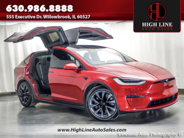 Red Multi-Coat 2022 Tesla Model X AWD SUV / Crossover All-Wheel Drive Automatic
