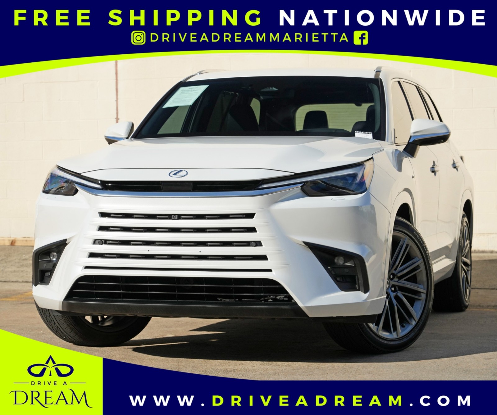 White (Wind Chill Pearl) 2025 Lexus TX Hybrid SUV / Crossover All-Wheel Drive Automatic