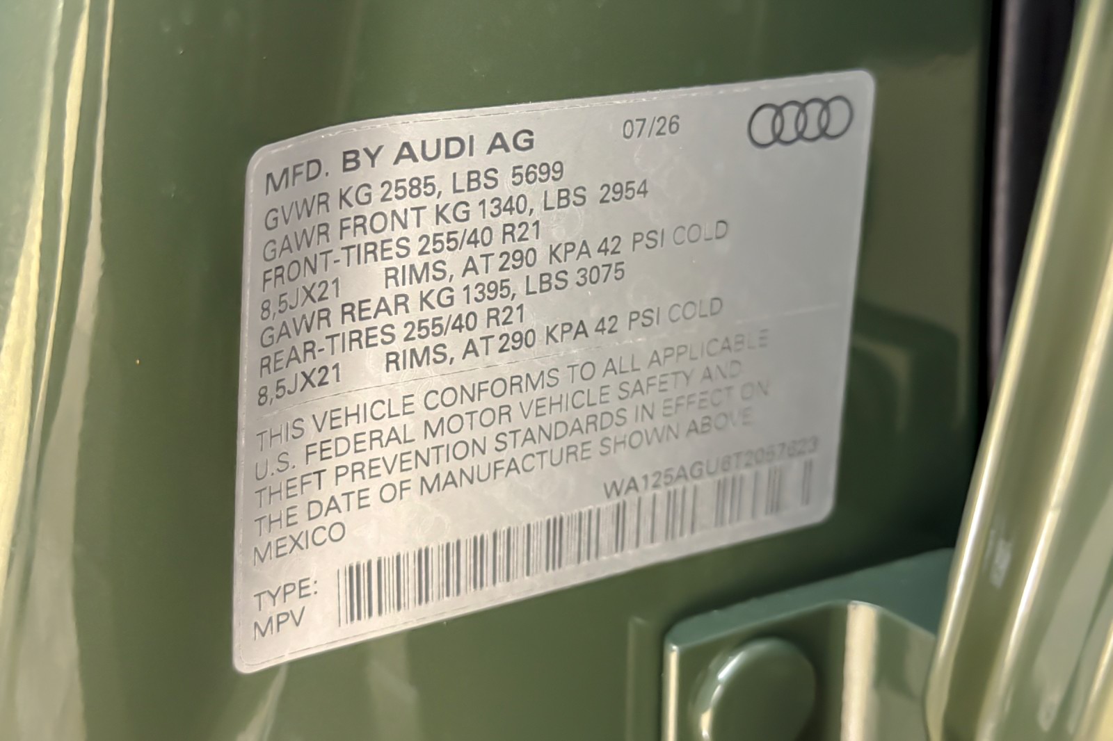 New 2026 District Green Metallic Audi Premium Plus 3.0 TFSI quattro image 25