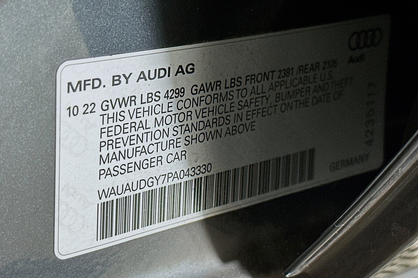 Used 2023 Manhattan Gray Metallic Audi Premium image 24