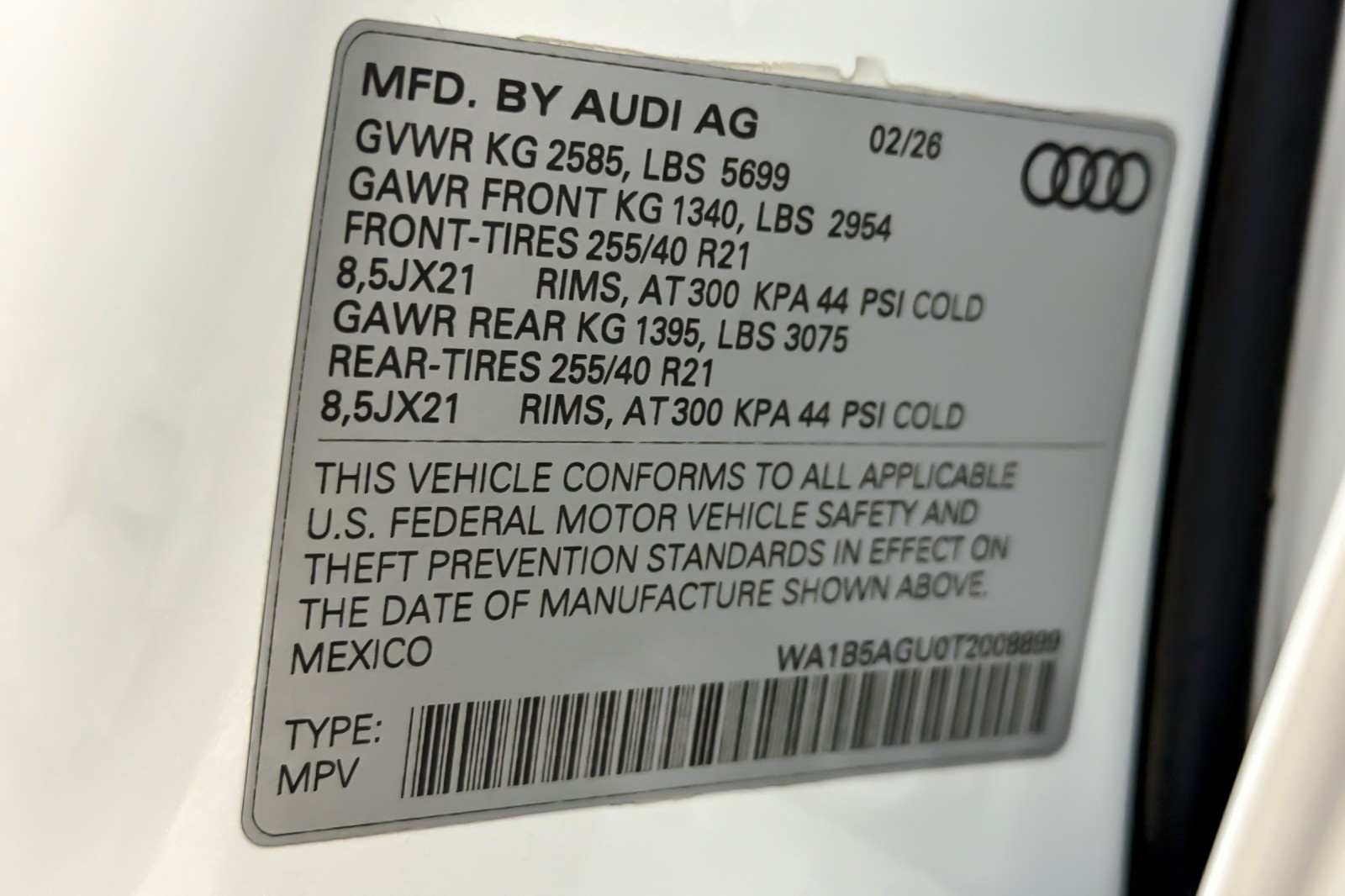 New 2026 Glacier White Metallic Audi Premium Plus 3.0 TFSI quattro image 26