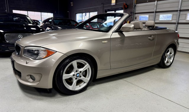 Cashmere Silver Metallic 2013 BMW 1 Series 128i Convertible RWD Convertible Rear-Wheel Drive Automatic