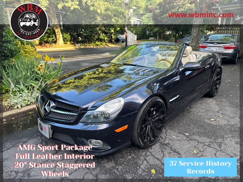 Majestic Black Metallic 2011 Mercedes-Benz SL-Class SL 550 Convertible Rear-Wheel Drive Automatic