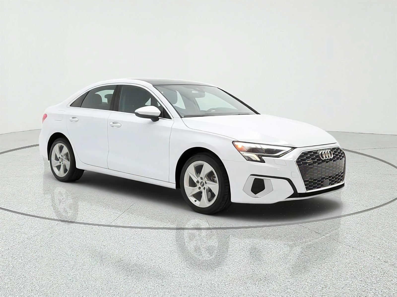 Used 2023 Glacier White Metallic Audi Premium image 3