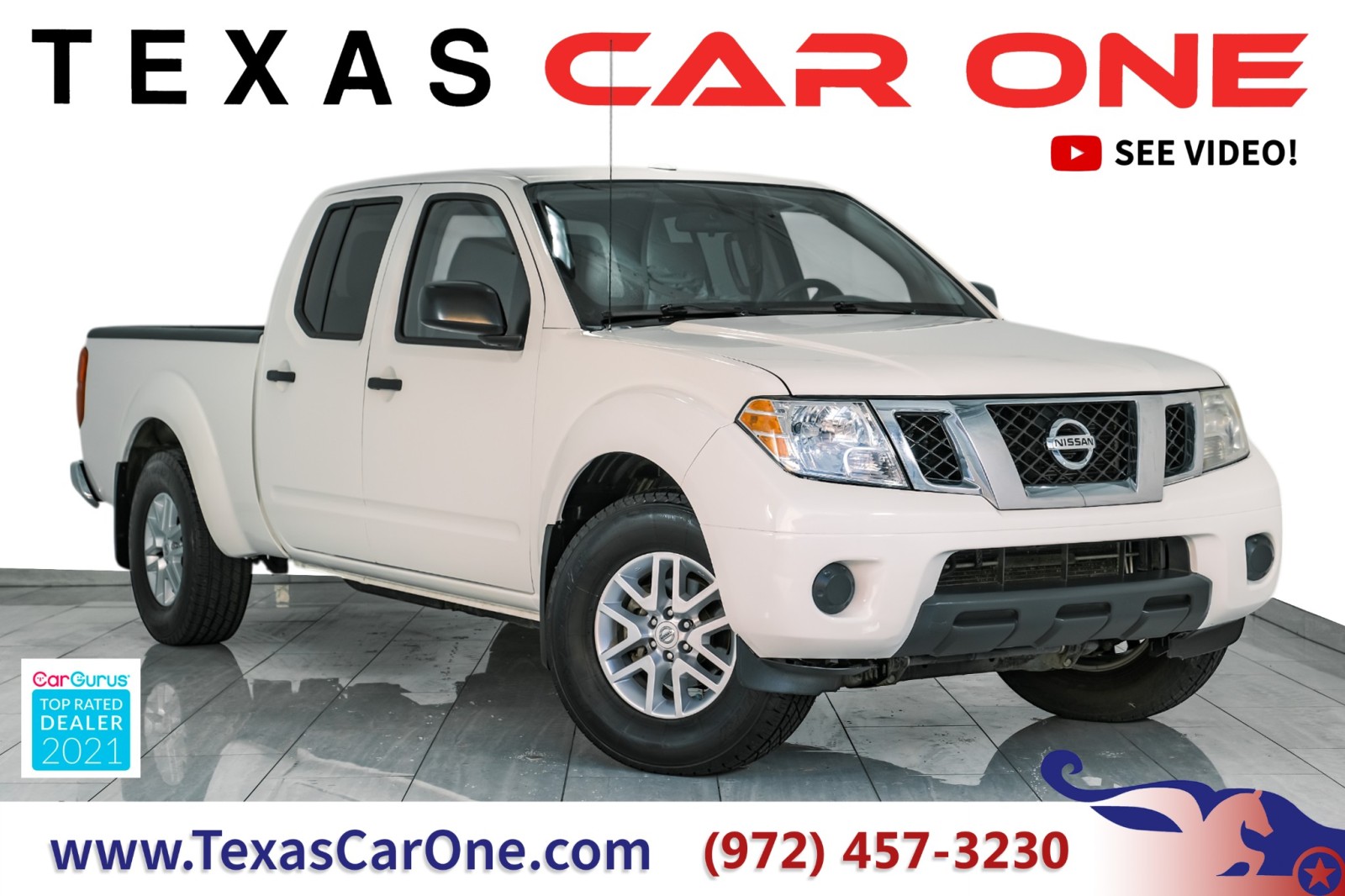 2017 Nissan Frontier SV CREW CAB V6 AUTOMATIC BLUETOOTH TOW HITCH BED L 1