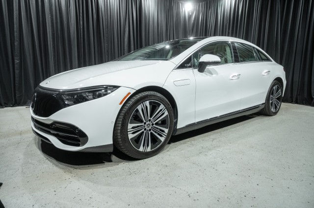 Polar White 2023 Mercedes-Benz EQS 450+ RWD Sedan Rear-Wheel Drive Automatic