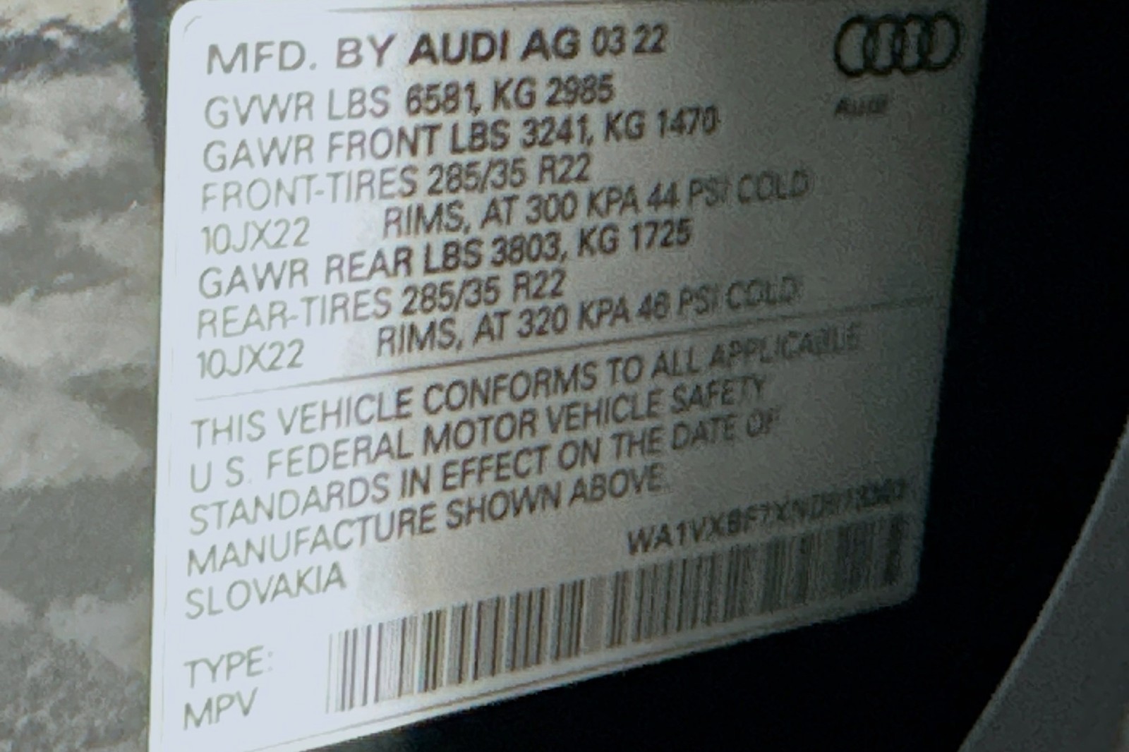 Used 2022 Mythos Black Metallic Audi Prestige image 24