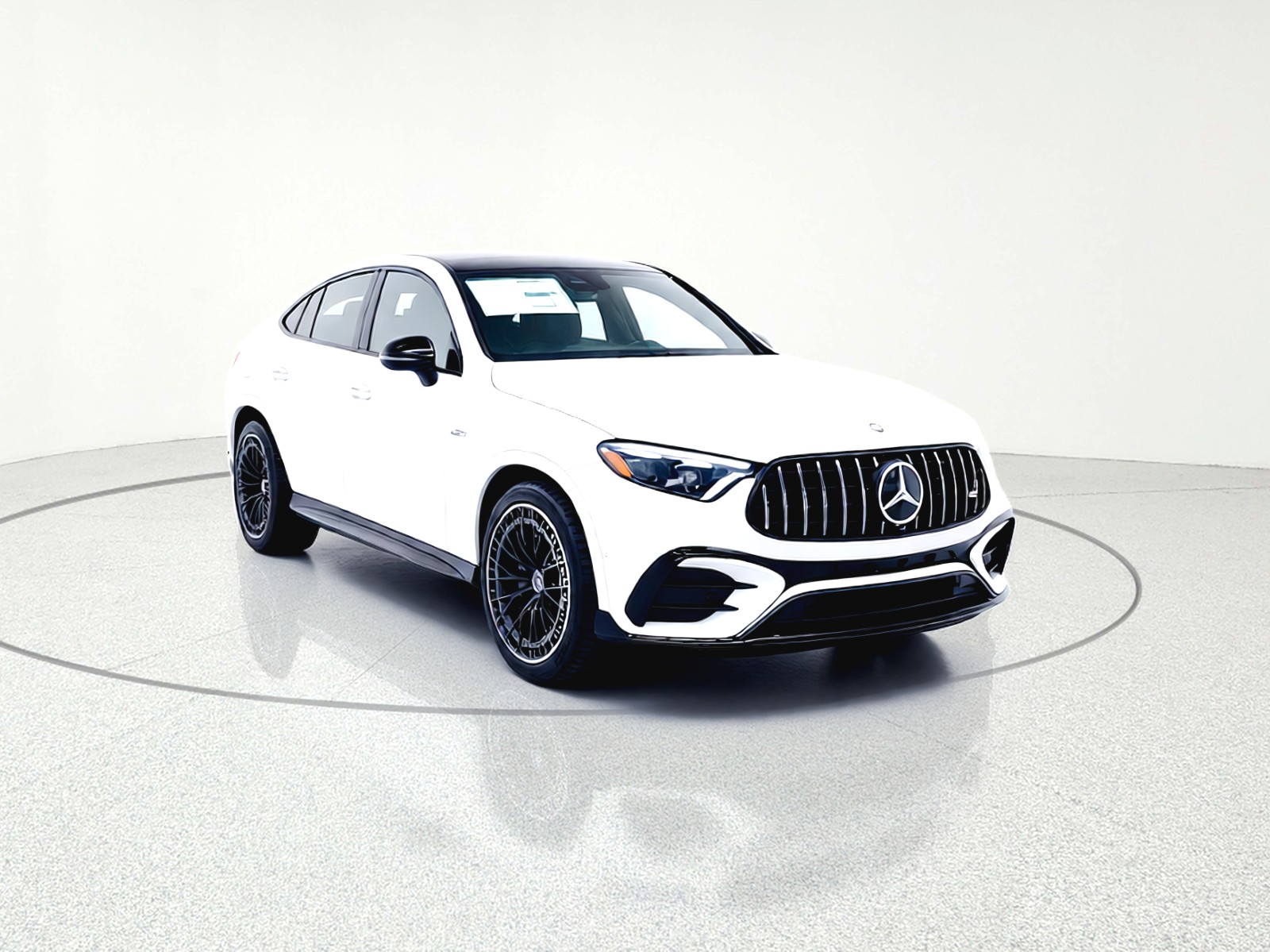 New 2026 MANUFAKTUR Moonlight White Metallic Mercedes-Benz AMG® GLC 43 4MATIC Coupe image 7