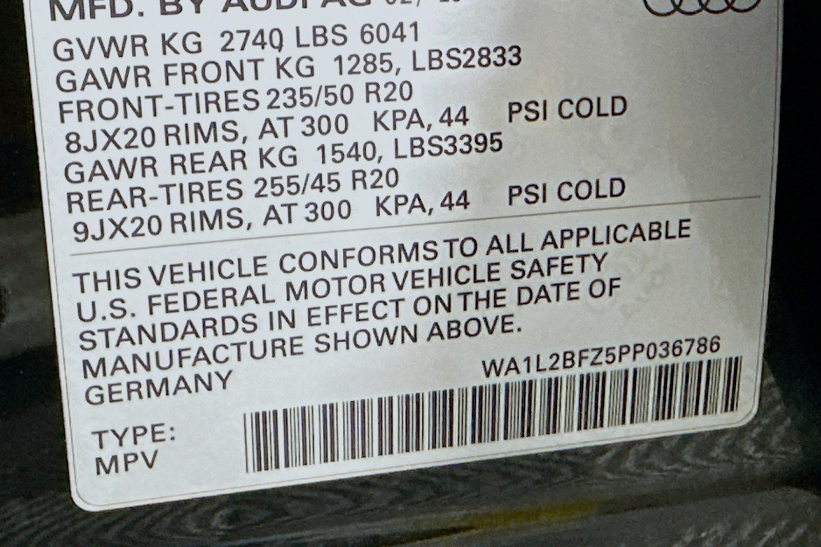 Used 2023 Mythos Black Metallic Audi Premium Plus image 24