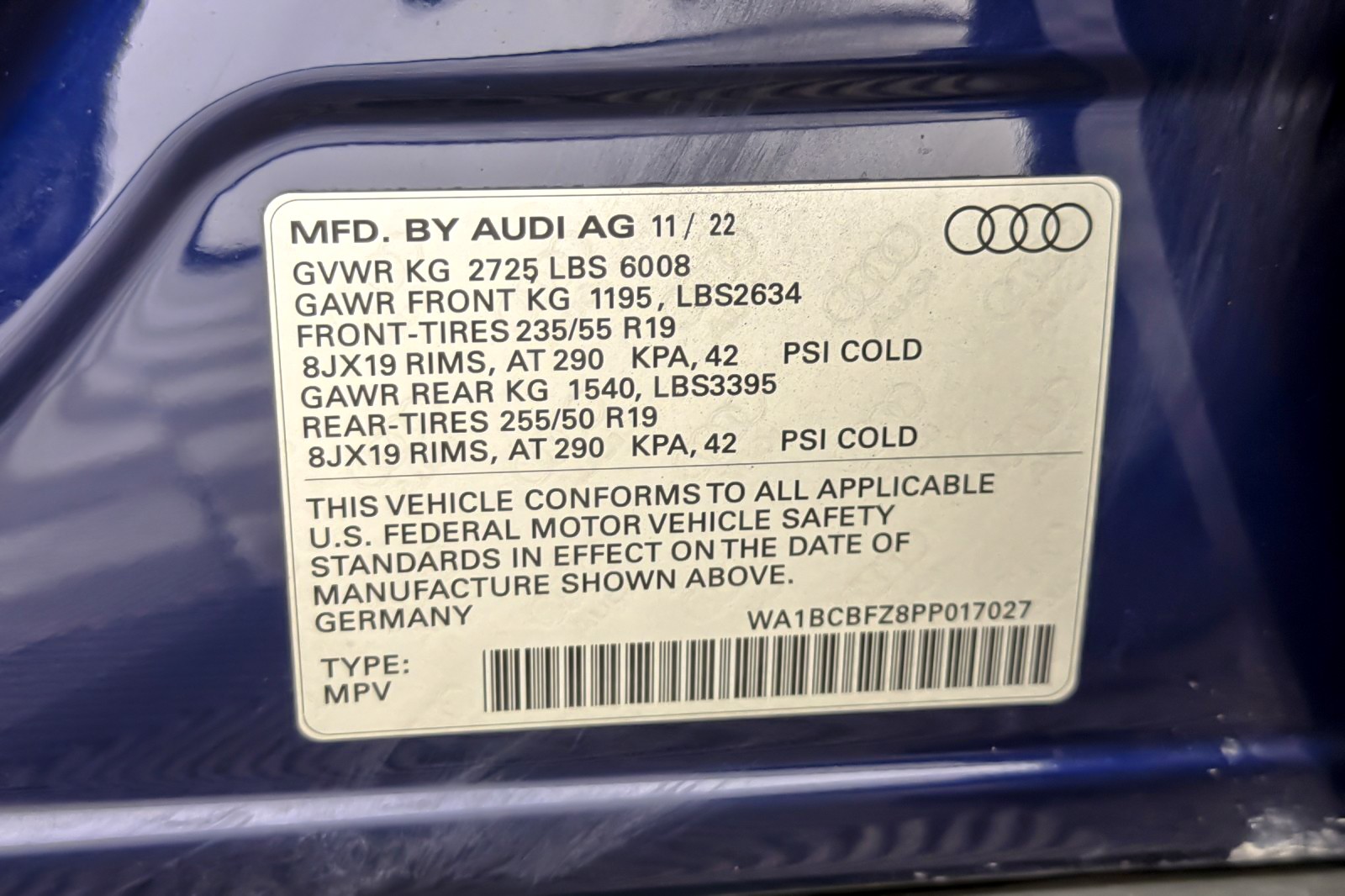 Used 2023 Navarra Blue Metallic Audi Premium Plus 40 RWD image 27