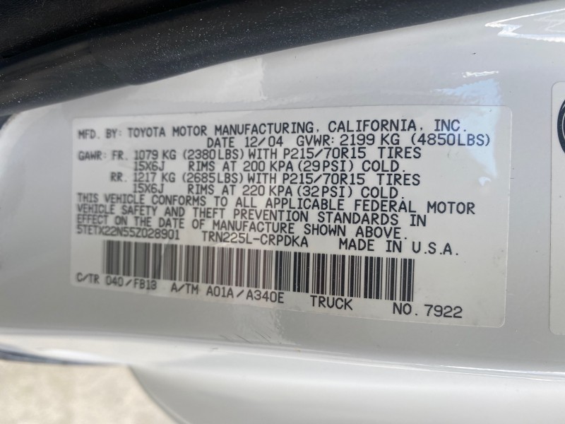 2005 Toyota Tacoma LOW MILES 58,735 X CAB in , 
