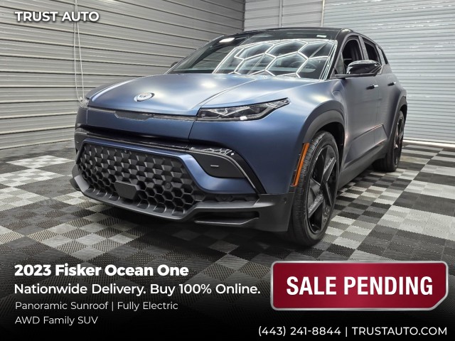 Big Sur Blue 2023 Fisker Ocean SUV / Crossover All-Wheel Drive 1-Speed Automatic