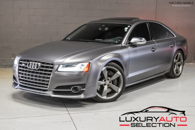 Daytona Gray Pearl Effect 2015 Audi S8 4.0T quattro Sedan All-Wheel Drive Automatic
