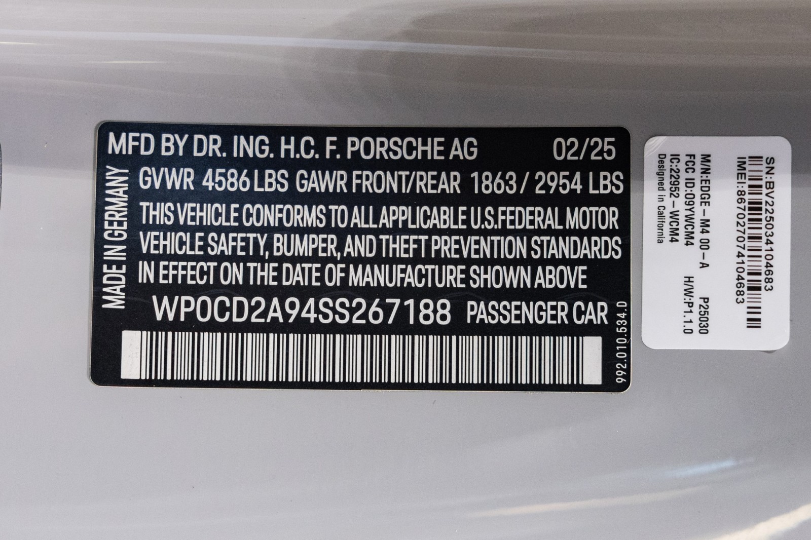Used Car 2025 Porsche 911  Turbo S - Massive $290,185 Msrp - 911 Turbo Sportdesign Package - Sport Exhaust System - Front Lift For Sale Under $340,000 In Boerne, Texas