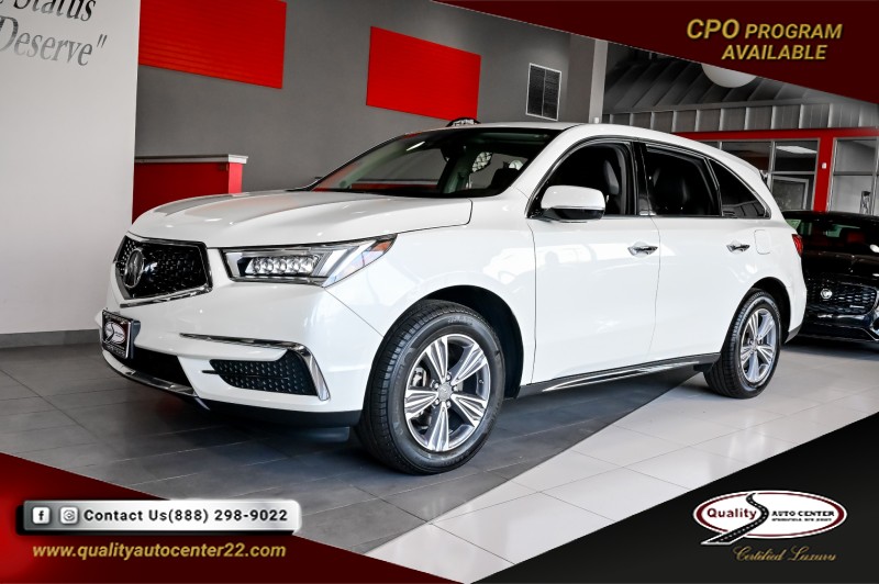 White Diamond Pearl 2019 Acura MDX SH-AWD SUV / Crossover All-Wheel Drive Automatic
