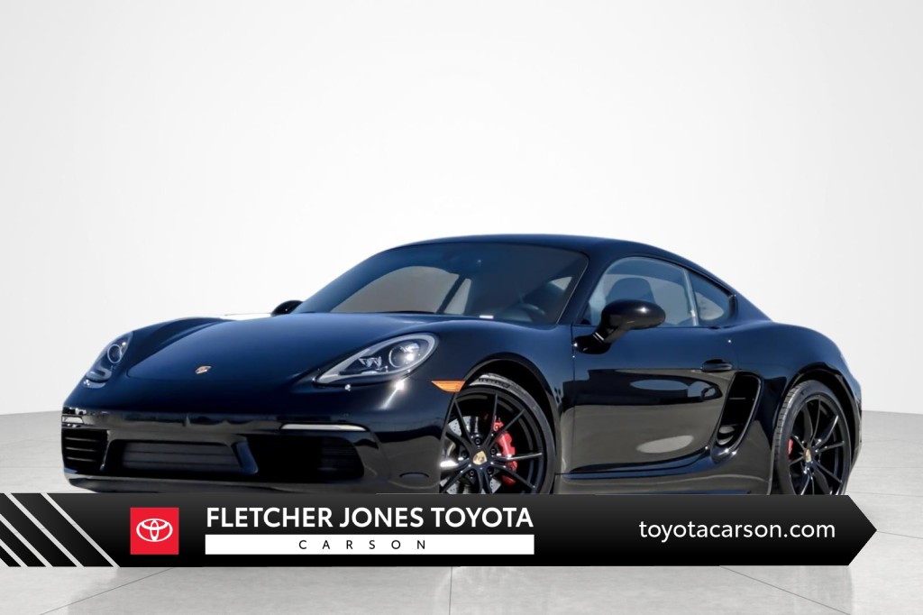 Black 2024 Porsche 718 Cayman S RWD Coupe Rear-Wheel Drive Manual