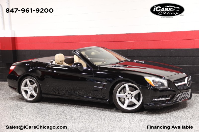Black 2013 Mercedes-Benz SL-Class Convertible Rear-Wheel Drive Automatic