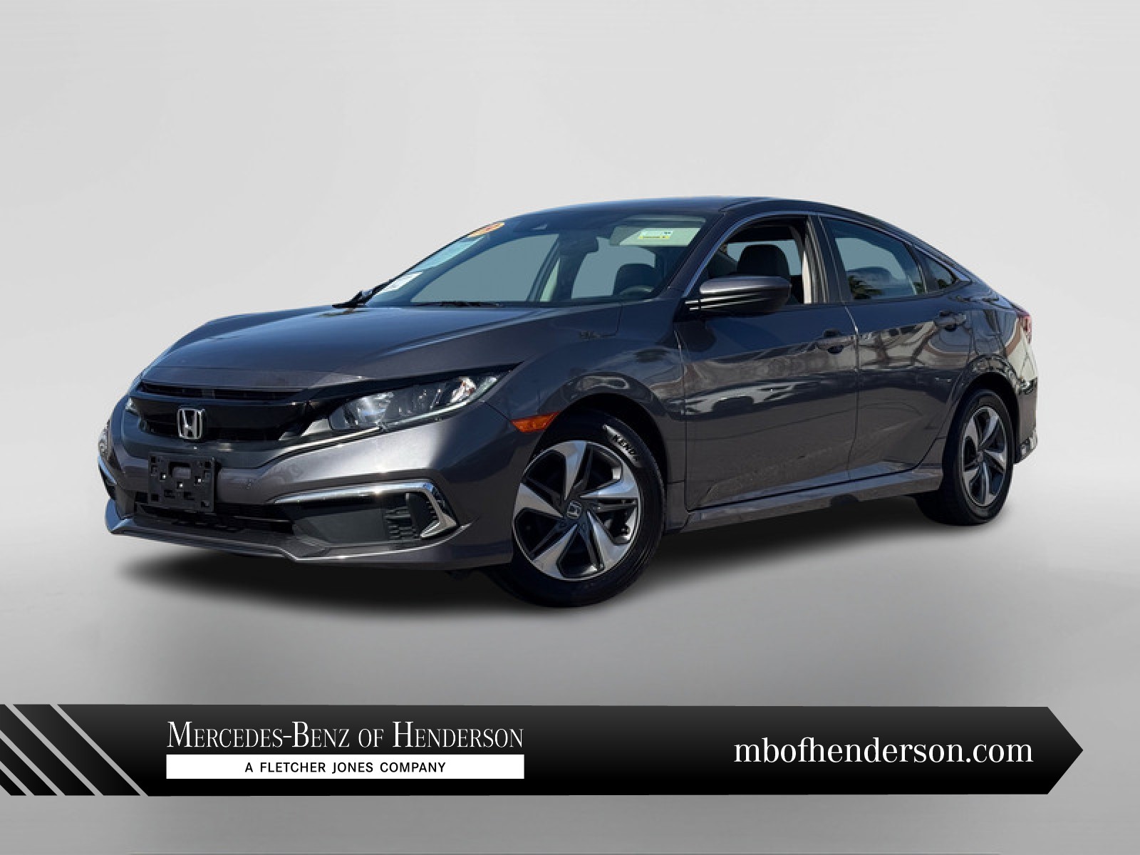 Gray (MODERN STEEL MET) 2019 Honda Civic LX FWD Sedan Front-Wheel Drive Automatic