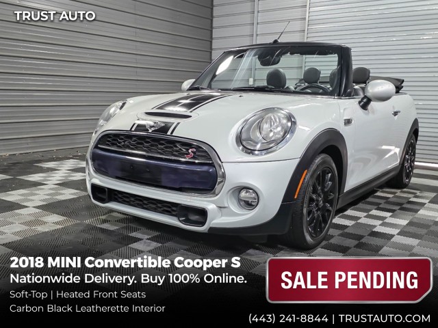 White Silver Metallic 2018 MINI Cooper S Convertible FWD Convertible Front-Wheel Drive 6-Speed Automatic