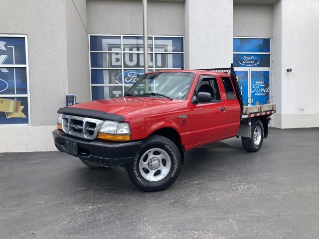 Red 2000 Ford Ranger XLT Extended Cab 4WD SB Pickup Truck Four-Wheel Drive Automatic