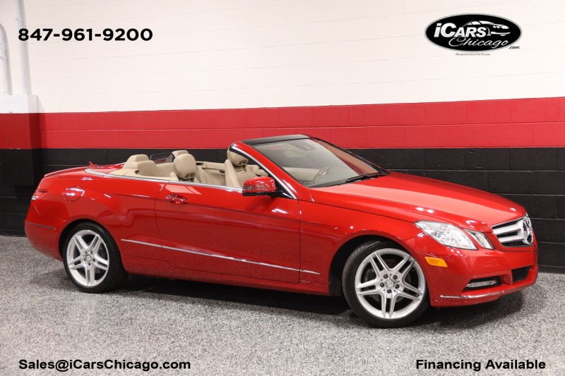 Mars Red 2013 Mercedes-Benz E-Class Convertible Rear-Wheel Drive Automatic