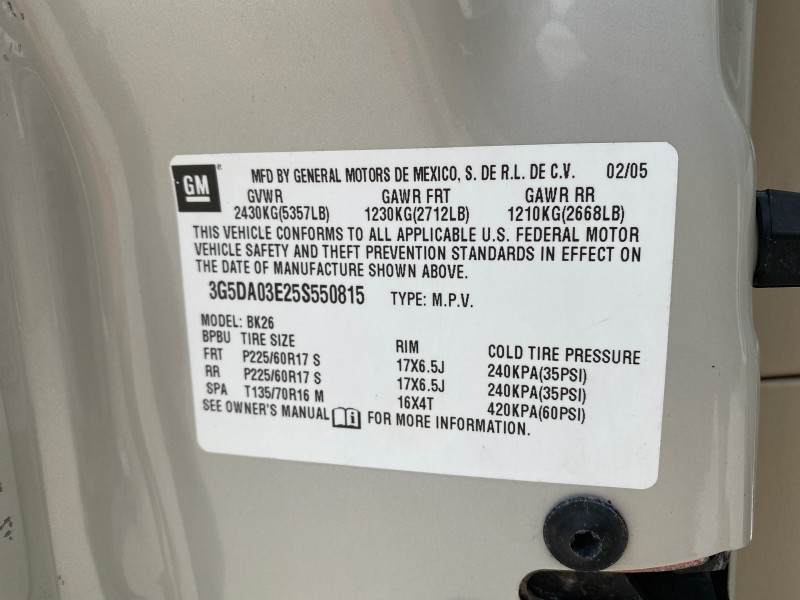2005 Buick CX Rendezvous 1 OWNER LOW MILES 61,892 SUV in ,