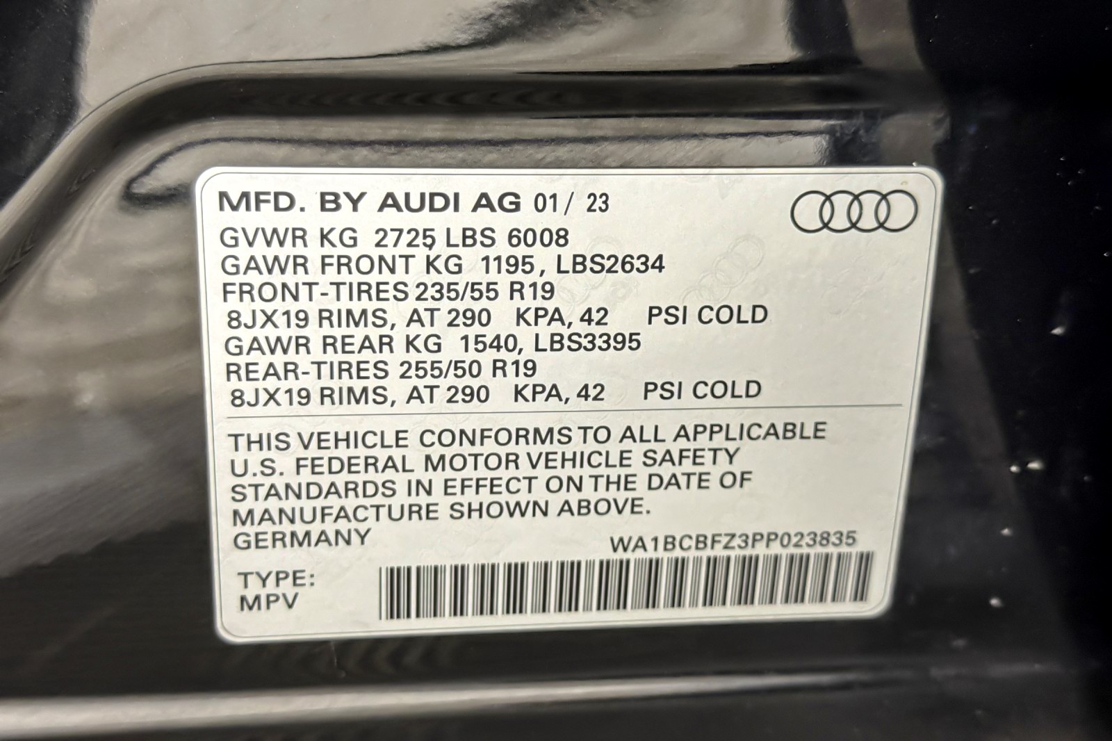 Certified Used 2023 Mythos Black Metallic Audi Premium Plus 40 RWD image 27