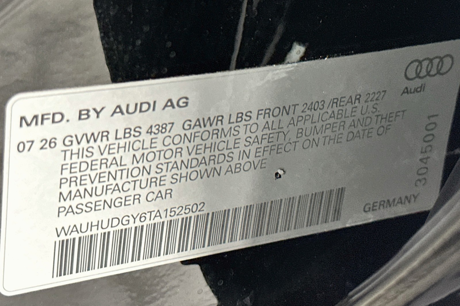 New 2026 Mythos Black Metallic Audi Premium Plus image 17