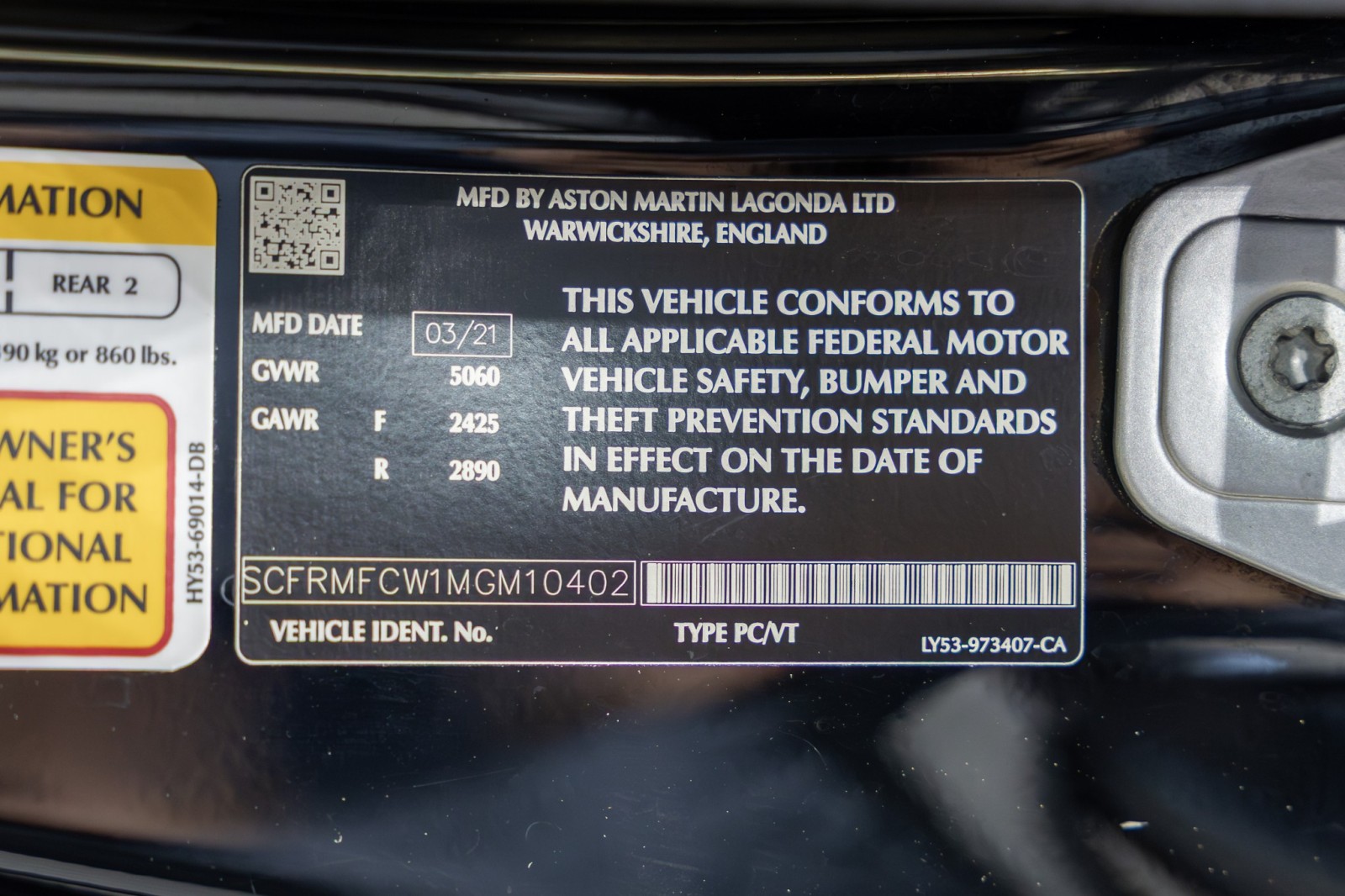 Used Car 2021 Aston Martin Db11  Shadow Edition For Sale Under $120,000 In Boerne, Texas