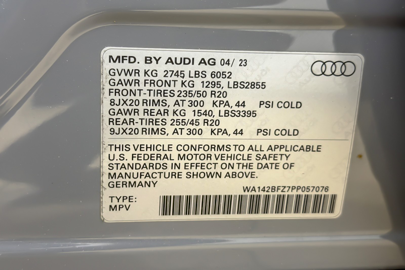 Certified Used 2023 Pebble Gray Audi Prestige 50 quattro image 28
