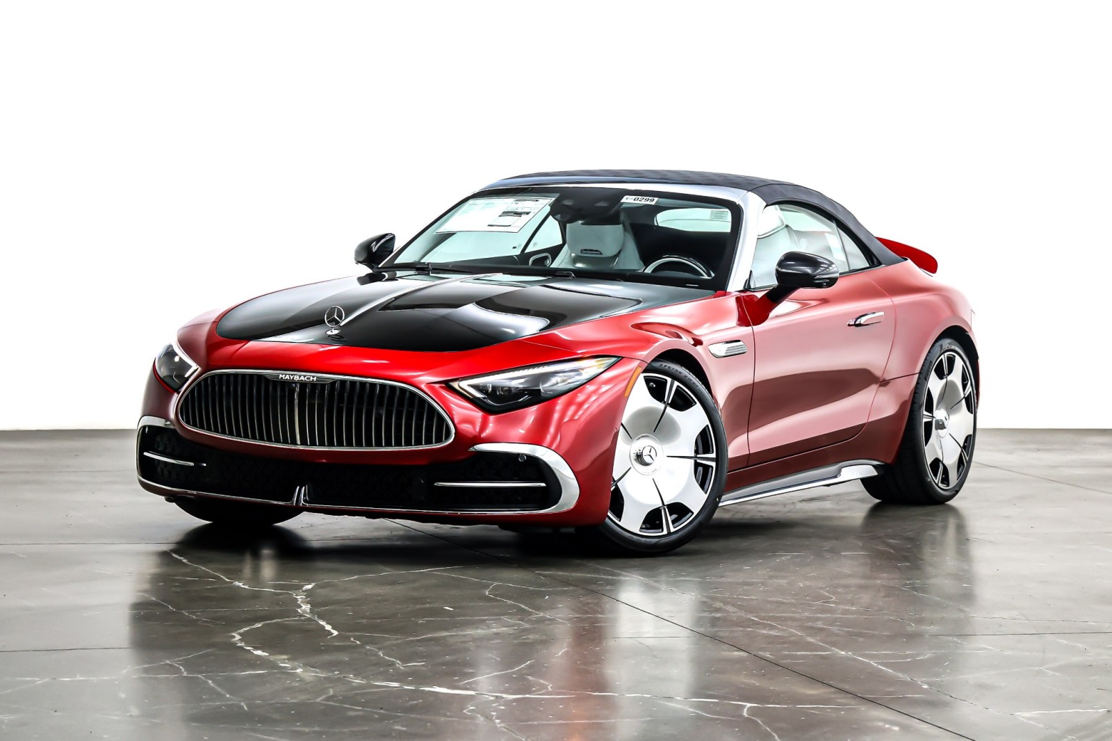 New 2026 MANUFAKTUR Garnet Red Metallic (Red Ambiance) Mercedes-Benz Maybach SL 680 Monogram Series image 2