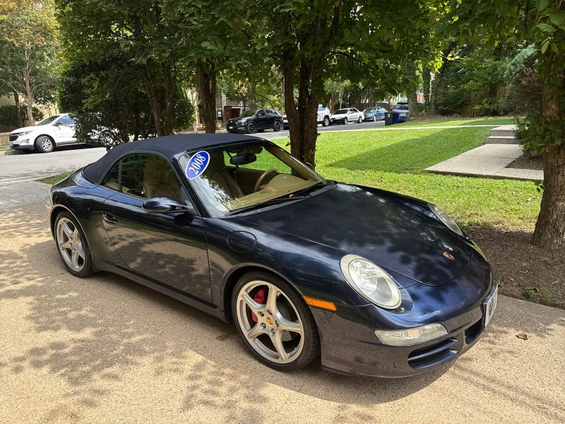 Midnight Blue Metallic 2008 Porsche 911 Convertible Rear-Wheel Drive Automatic