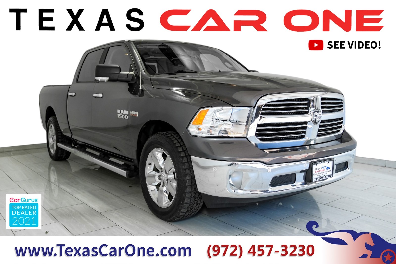 2017 Ram 1500 BIG HORN CREW CAB 4WD 5.7L HEMI NAVIGATION REAR CA 1