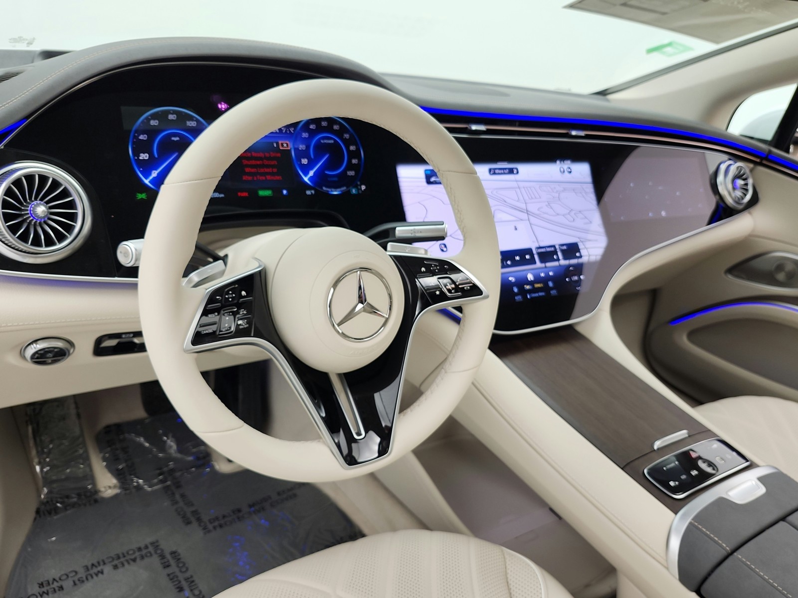 New 2026 MANUFAKTUR Moonlight White Metallic Mercedes-Benz EQS 580 image 9