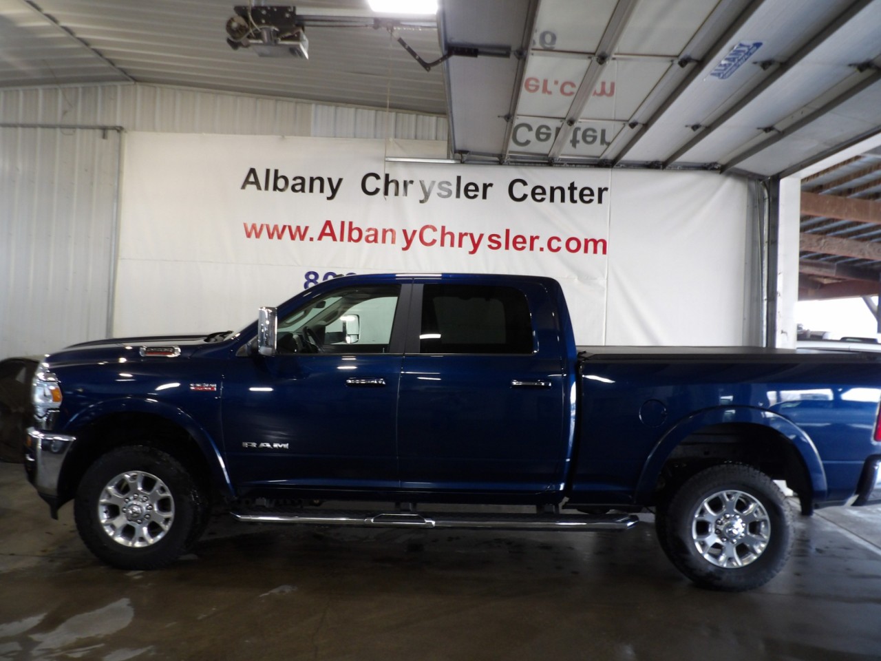 Blue 2022 RAM 2500 Laramie Crew Cab 4WD Pickup Truck Four-Wheel Drive Automatic