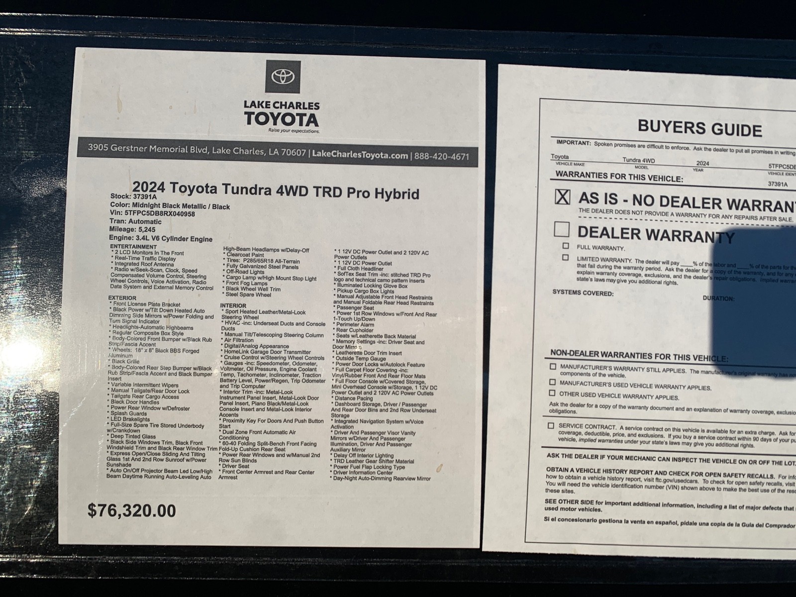 Used 2024 Toyota Tundra 4WD Truck