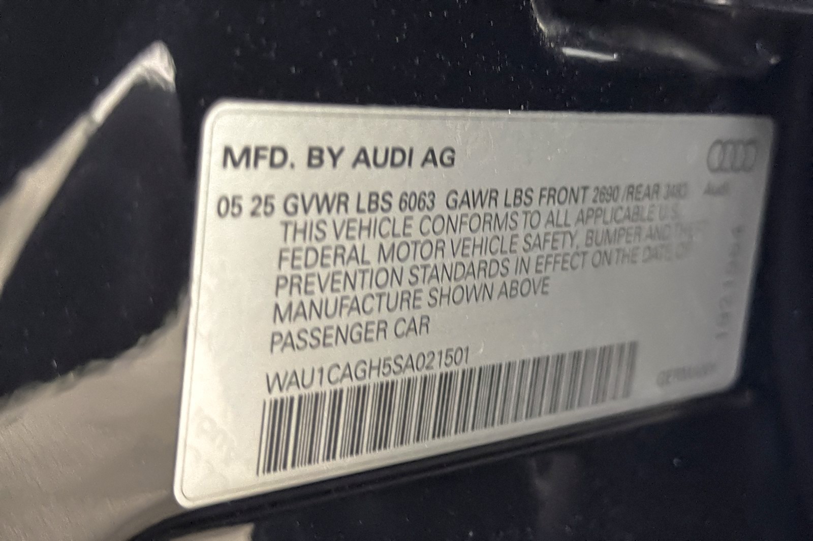 Certified Used 2025 Mythos Black Metallic Audi Premium RWD image 27