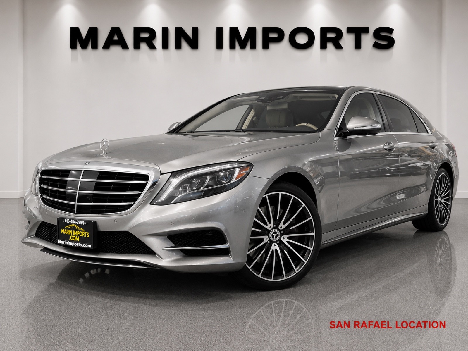 Palladium Silver Metallic 2015 Mercedes-Benz S-Class Sedan Rear-Wheel Drive Automatic