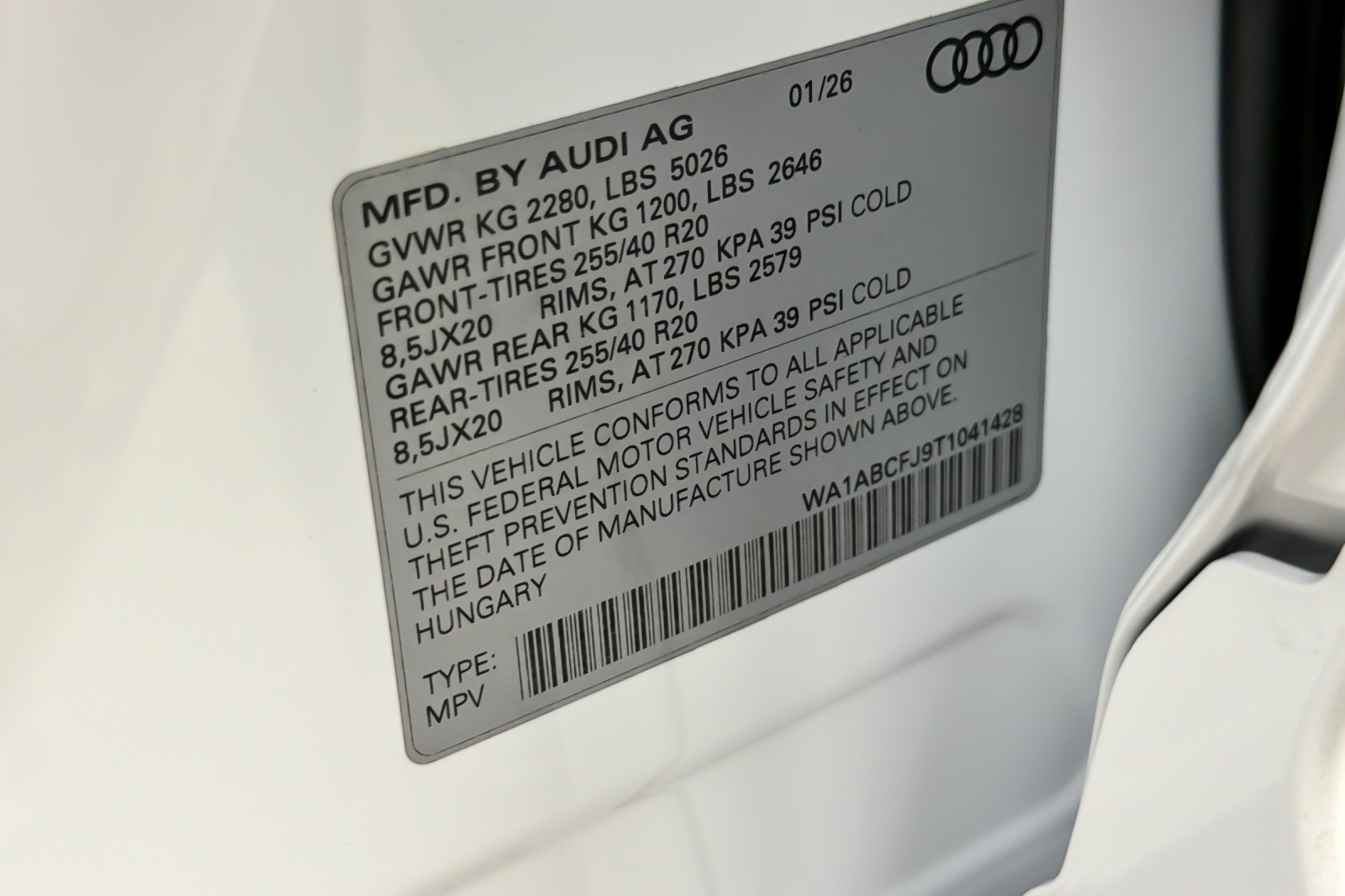 New 2026 Arkona White Audi S line quattro image 25