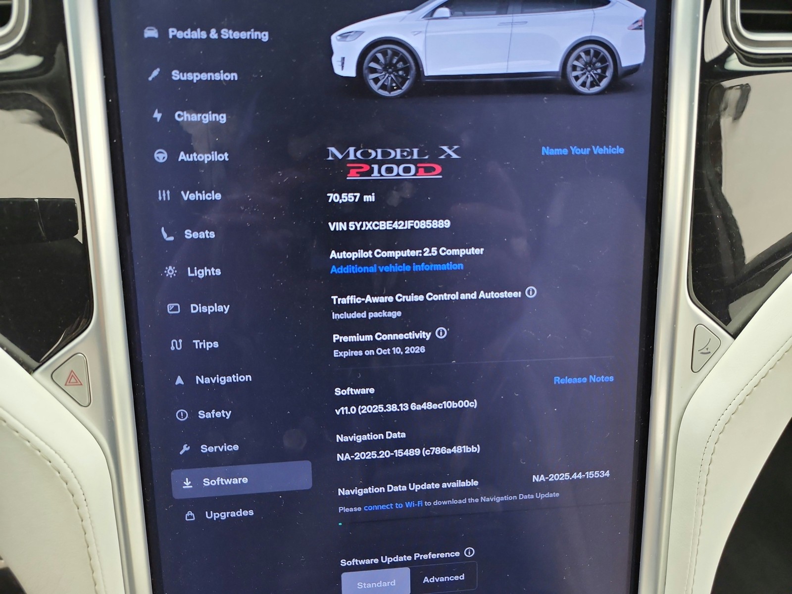 Used 2018 Pearl White Multi-Coat Tesla P100D image 9